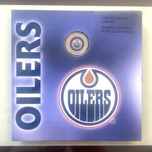 Edmonton Oilers 2008 Coin Set with Special Coloured Loonie!